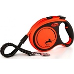 Nobby Автоматичен повод flexi xtreme ЛЕНТА l черно-оранжев 5 м - 65 кг - 03440