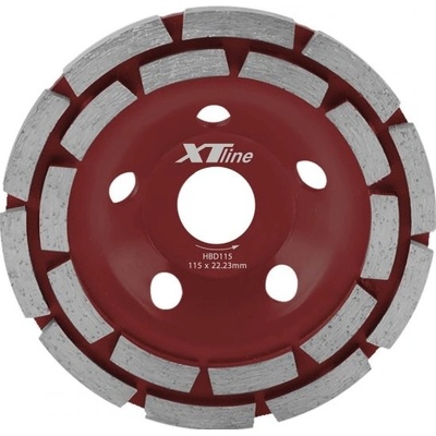 XTline Kotúč diamantový brúsny dvojradý 115 mm HBD115