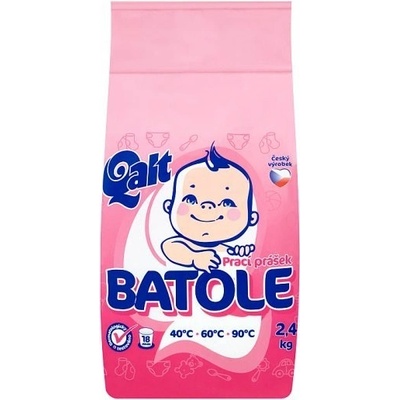 Qalt BATOLE prací prášok pre detské prádlo 2,4 kg + aviváž 500 ml