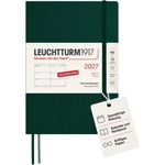 Leuchtturm1917 Weekly Calendar 2027 Medium (A5) - German, Forest Green, Softcover, 12 months - January-December 2027, 1 week per double page, 80 g/m2 paper with high ink compatibility - 400131 (400131)