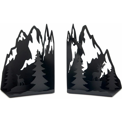 Balvi Knižní zarážky Mountains 28006, černé – Zboží Dáma