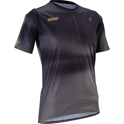 Leatt Дамска фланелка с къс ръкав за колоездене Leatt Women's MTB Trail 3.0 Jersey Cycling jersey - Ghost Black (156-2907-0213)