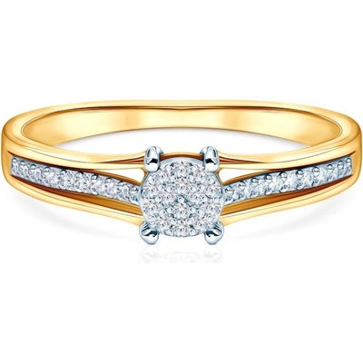 SAVICKI Годежен пръстен Savicki: двуцветно злато, диаманти