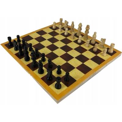 Šachy dřevěné školní 34cm x 33cm