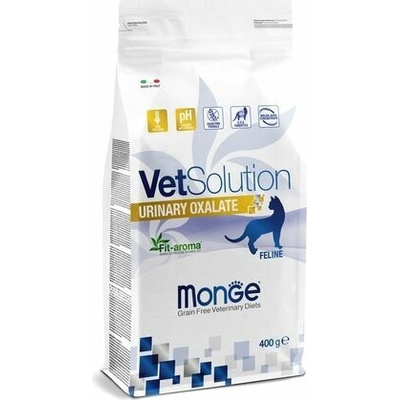 MONGE VetSolution Cat Urinary Oxalate diétne suché na zníženie tvorby struvitových kameňov na báze oxalátu 0,4 kg