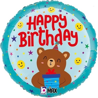 Grabo Balónek fóliový HB medvídek modrý 35 cm
