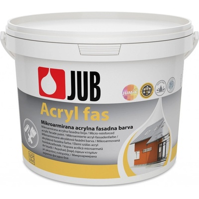 JUB ACRYL Fas - akrylátová fasádna farba - biely - 5 l