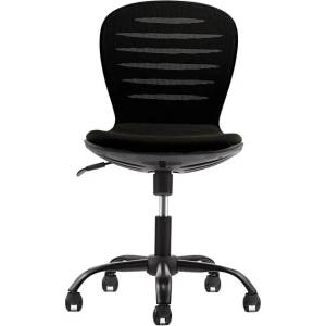 RFG Детски стол RFG Flexy Black, дамаска и меш, черна седалка, черна облегалка