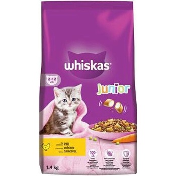 Whiskas Dry Junior s kuřecím 1,4 kg