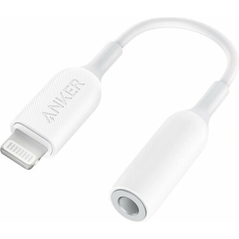 Anker Адаптер Anker от Lightning към 3.5 мм аудио жак, 0.1м, бял (A8193H21)