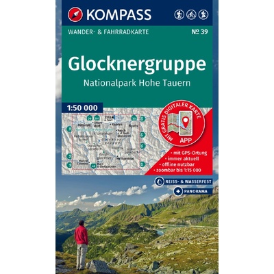 Glocknergruppe, Nationalpark Hohe Tauern (Kompass - 39) - turistická mapa
