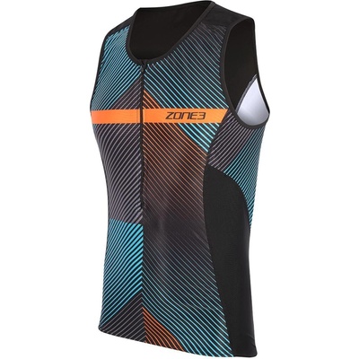 Zone3 ZONE3 Activate+ Momentum Tri Top - Black/Orange
