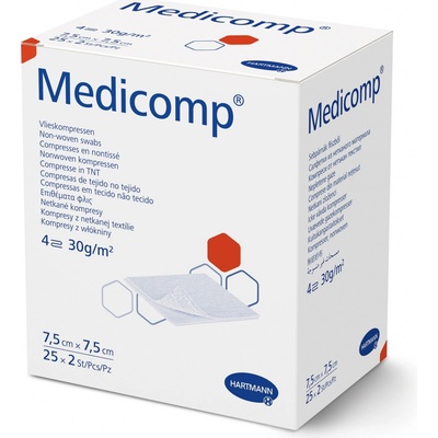 Medicomp Kompres sterilní 7,5 x 7,5 cm 25 x 2 ks