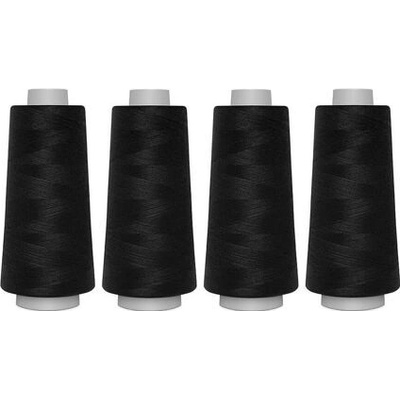 Sada nití PES OVERLOCK 120 TOLDI (4x2500m) barva černá