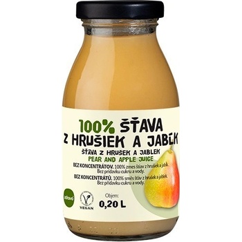 Zdravo 100% hruška a jablko 200 ml