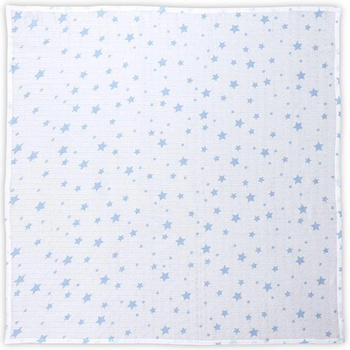 Lorelli ПАМУЧНА ПЕЛЕНА 80/80 СМ white with aquatic stars (3800166103990)