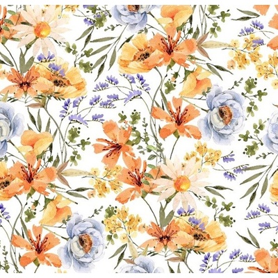 Evenit Teflónový obrus vzorovaný OLHA kvetový krémová Polyester 100x120 cm