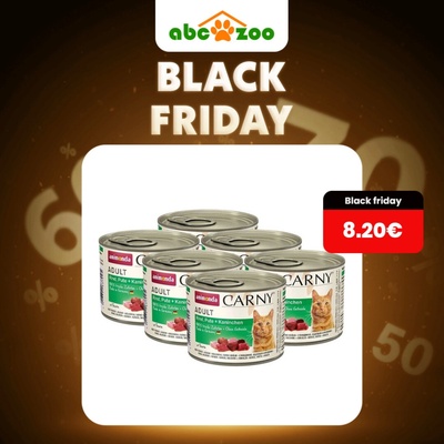 Animonda Carny Adult hovädzie, morka, králik 6 x 200 g