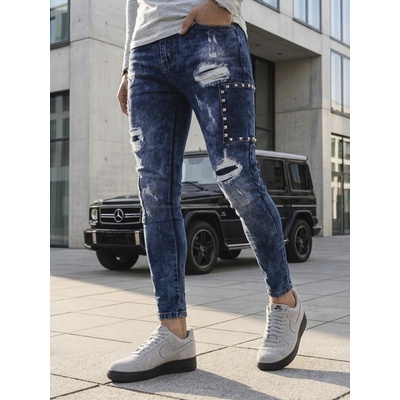 Dstreet džínsy UX4149 modrá svetlo