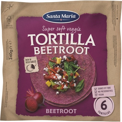 Santa Maria Veggie tortilla s červenou řepou 240 g – Zboží Mobilmania