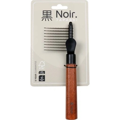 EBI NOIR JAPANDI Hrebeň prerezávač so zahnutými zubami s 9 krátkymi zubami L 19,5x6,5x2,5cm
