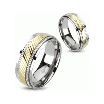 Steel Edge Titanový prsteň Spikes 3137