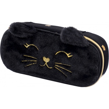 Astra Овален несесер Astra - Пухкаво черно коте (AS503025028)