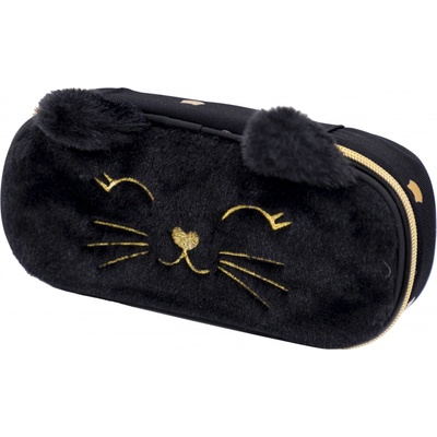 Astra Овален несесер Astra - Пухкаво черно коте (AS503025028)