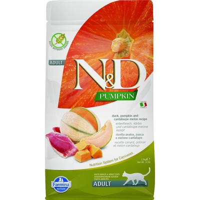 N&D Pumpkin Adult Cat Grain Free duck & cantaloupe melon 1,5 kg