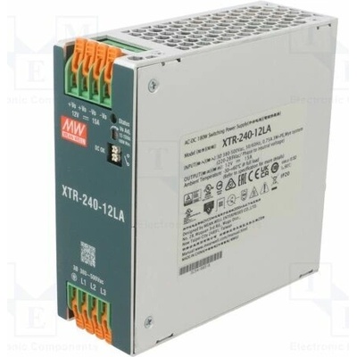 MEAN WELL XTR-240-12LA Napájecí zdroj: spínaný; na lištu DIN; 180W; 12VDC; 0÷15A; OUT: 1