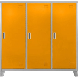 Carmen Метален шкаф Carmen CR-1605-3 JZ - сив / оранжев (3580179_2) - tierradesign