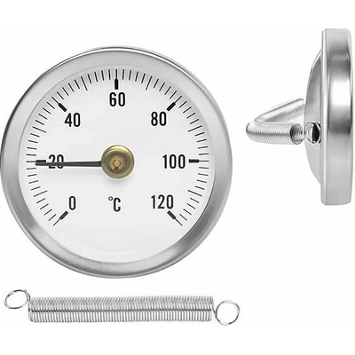 Príložný bimetalový teplomer s pružinou 63mm