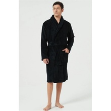 Howick Fleece Dressing Gown black