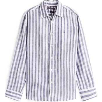 Tommy Hilfiger Men's Bengal Stripe Long-Sleeve Patterned Shirt - Preppy Navy 0A4