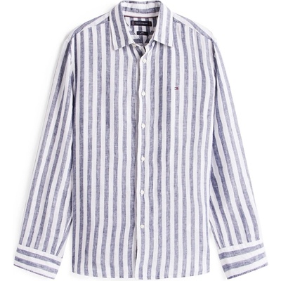 Tommy Hilfiger Men's Bengal Stripe Long-Sleeve Patterned Shirt - Preppy Navy 0A4