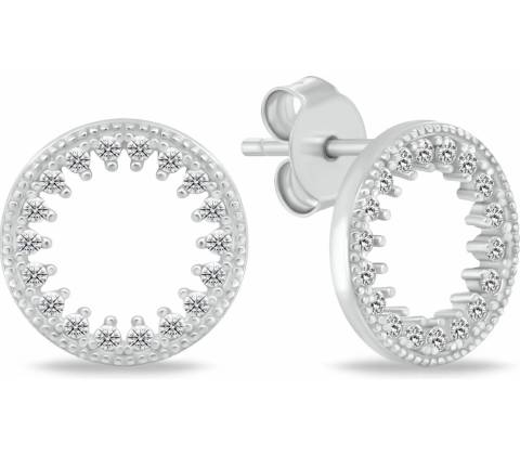 Brilio Silver náušnice EA1058W
