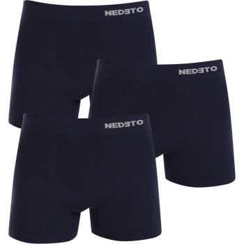 Nedeto Комплект от три безшевни боксерки в тъмно синьо Nedeto Nedeto | Sin | МЪЖЕ | M