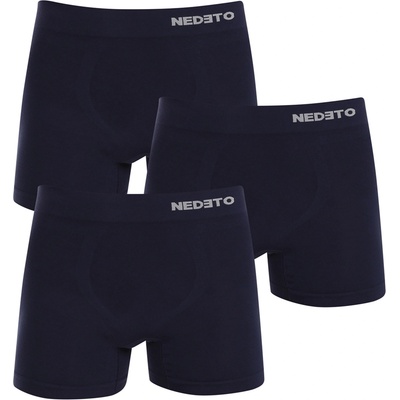 Nedeto Комплект от три безшевни боксерки в тъмно синьо Nedeto Nedeto | Sin | МЪЖЕ | M