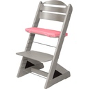 Jitro rostoucí židle Plus Šedá Černý klín + růžový