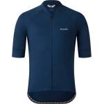 straede Мъжка фланелка с къс ръкав за колоездене straede Kaern Jersey Cycling jersey - Deep Blue - размер XXL (056-4258-0216)