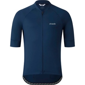straede Мъжка фланелка с къс ръкав за колоездене straede Kaern Jersey Cycling jersey - Deep Blue - размер XXL (056-4258-0216)