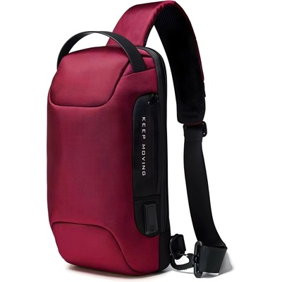 Taška cez rameno s USB nabíjaním IS-36229 Červená KP36229