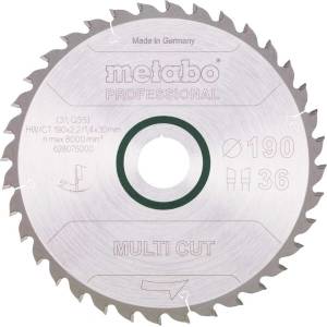 Metabo - Пилен диск 190x30 мм, 36 зъба 628075000 (628075000)