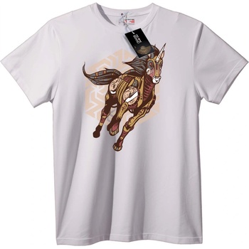 NOONEBRAND Тениска Стиймпанк Еднорог - M, White