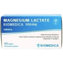 MAGNESIUM LACTATE BIOMEDICA POR 500MG TBL NOB 100