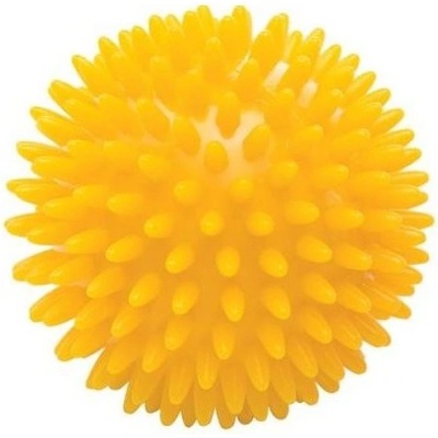 Sanomed Masažná loptička ježko, žltý 8 cm