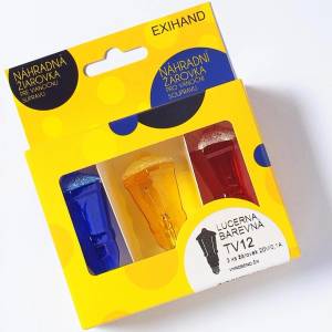 EXIHAND К-кт 3бр. резервни крушки lantern e10/20v/0, 1a многоцветни (ex0022)
