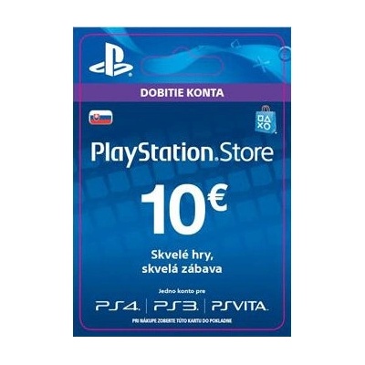PlayStation Store dárková karta 10 €