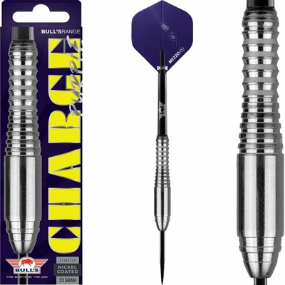 Bull's NL Šípky Steel Charge - Purple - Nickel Coated - 23g