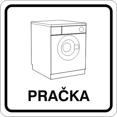 RAFO Samolepka Pračka Velikosti: 8 x 8 cm